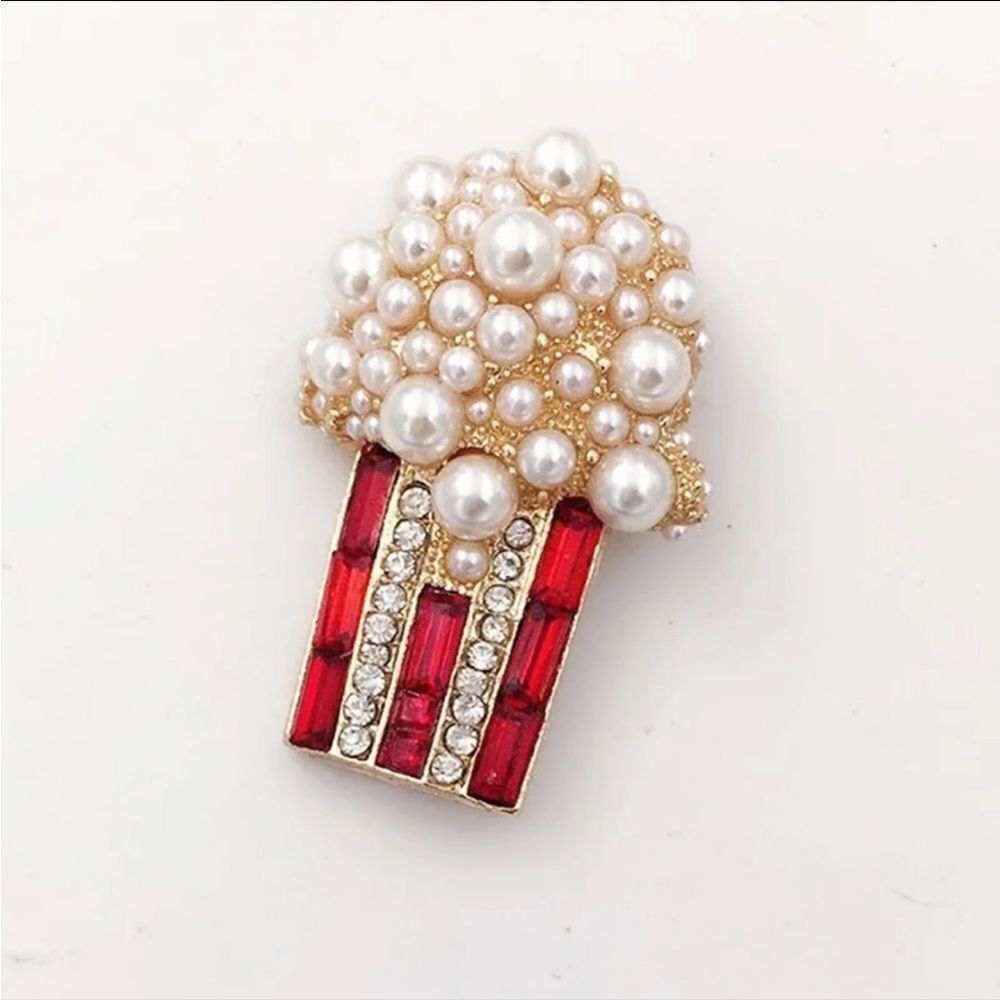 PEARL POPCORN BROOCH - Picture 3 of 3